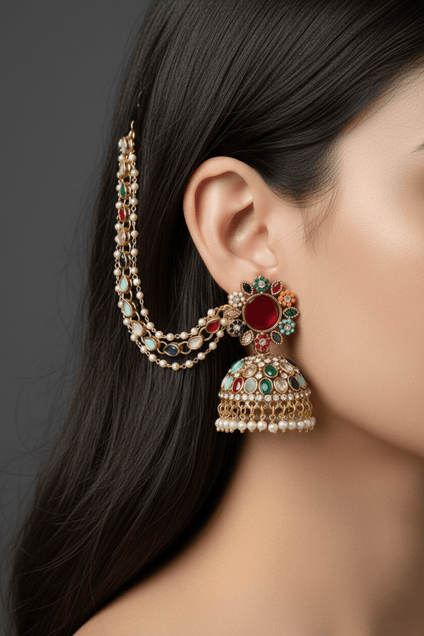 Royal Dangling Jhumkay With Sahara - RS ZEVARS