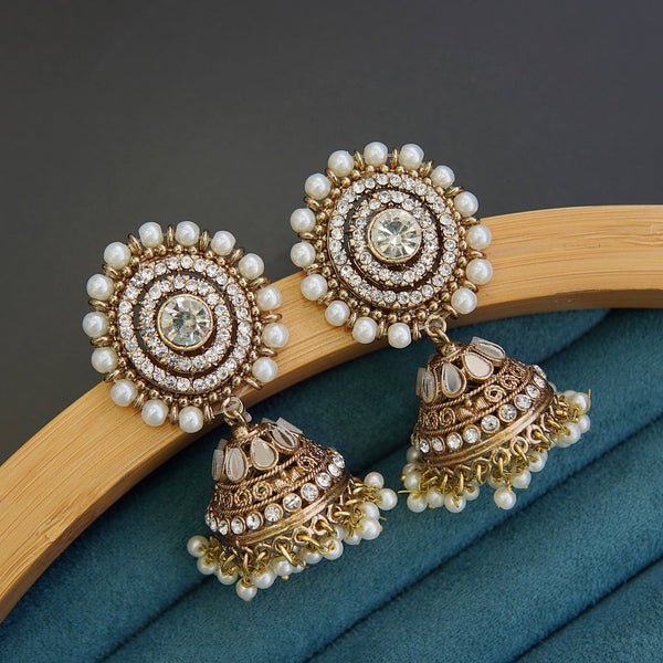 Royal Heritage Style Manjus Jhumka Earrings - RS ZEVARS