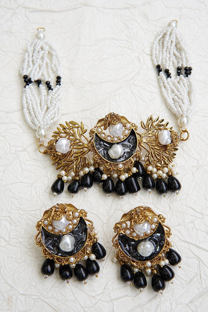 Royal Mother Pearl Choker Set - RS ZEVARS