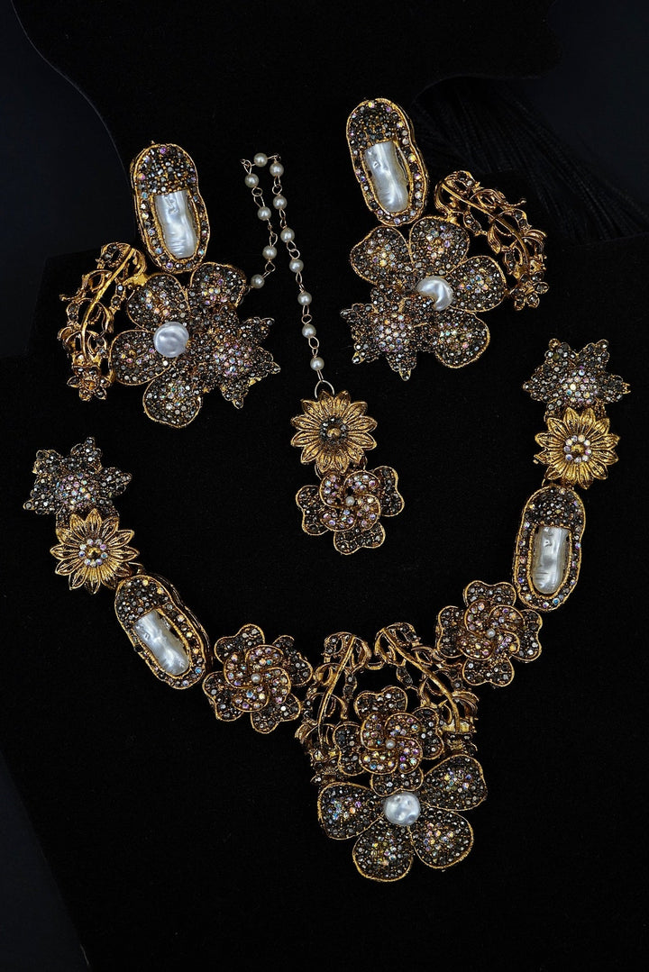 Royal Ottoman Turkish Necklace Set - RS ZEVARS