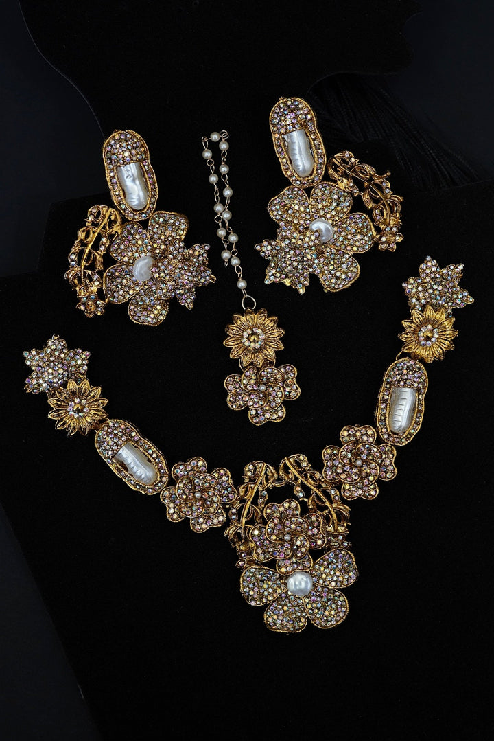 Royal Ottoman Turkish Necklace Set - RS ZEVARS