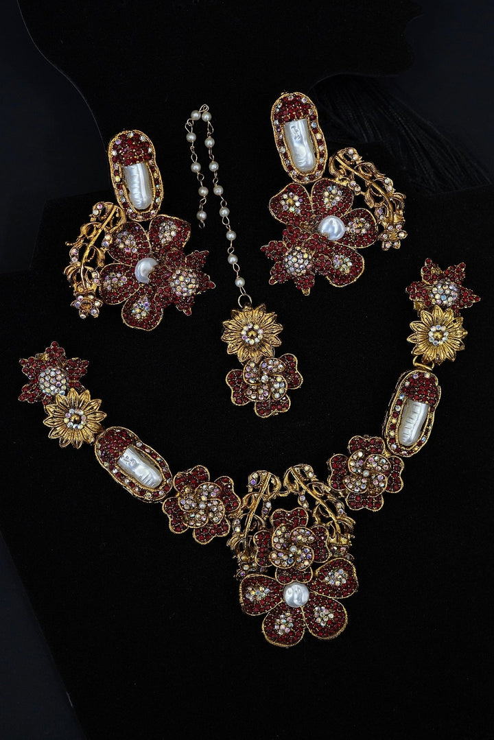Royal Ottoman Turkish Necklace Set - RS ZEVARS