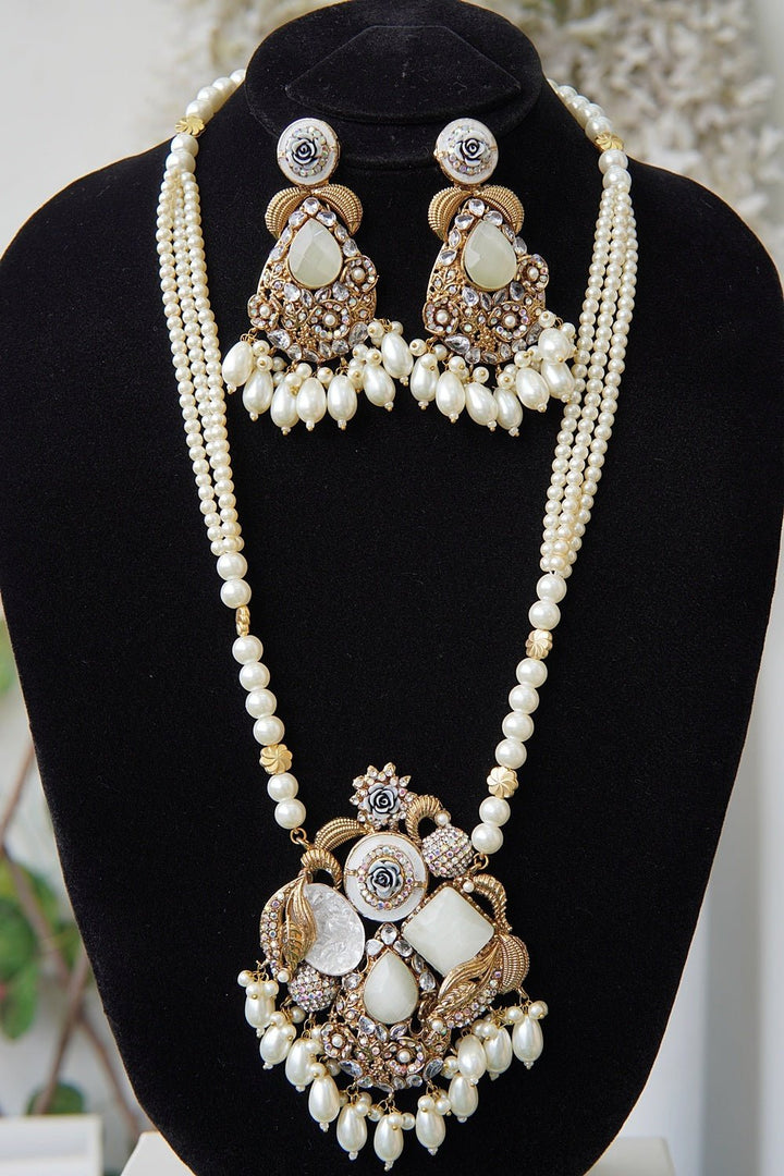 Royal Turkish Gems Mala Jewelry Set - RS ZEVARS