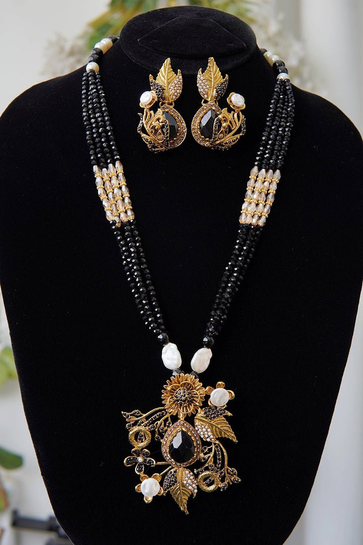 Royal Turkish Gems Mala Jewelry Set - RS ZEVARS