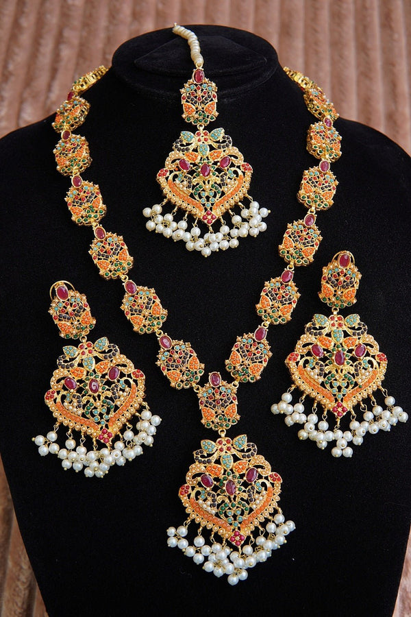 Ruby Navratan Rani Haar Set - RS ZEVARS