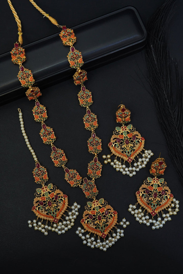Ruby Navratan Rani Haar Set - RS ZEVARS