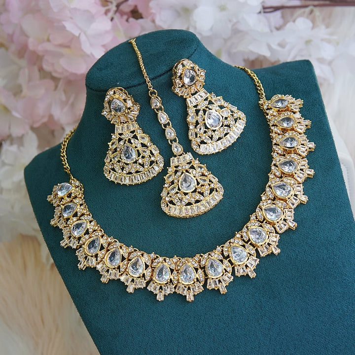 Semi Gems & Tappers Necklace Set - RS ZEVARS