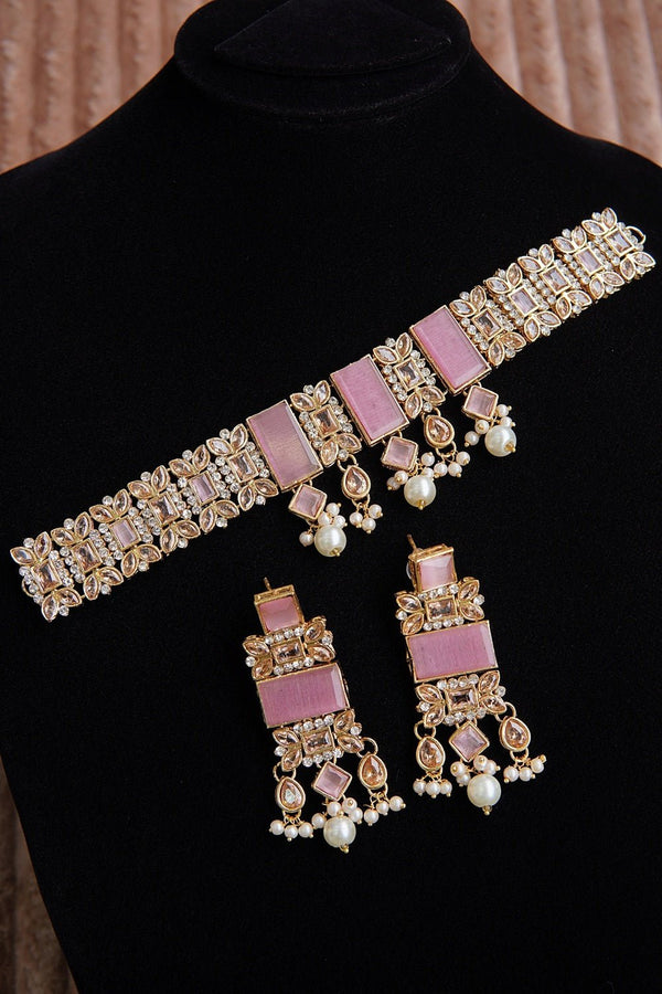 Semi - Precious Gemstones Choker Set - RS ZEVARS
