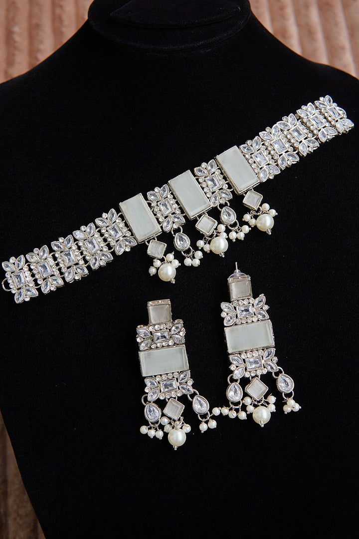 Semi - Precious Gemstones Choker Set - RS ZEVARS