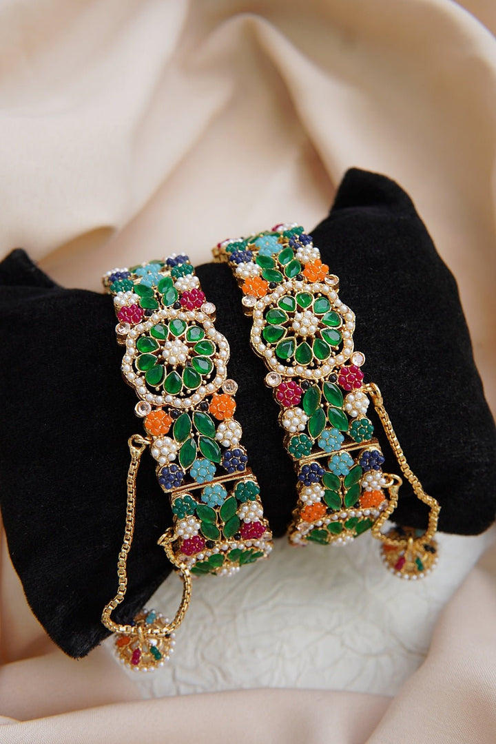 Semi - Precious Gemstones Kangan - RS ZEVARS