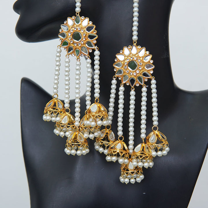 Sheesh Kundan 5 Jhumkey Earrings - RS ZEVARS