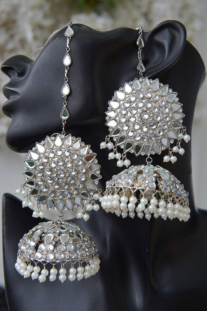 Sheesh Kundan Jhumbo Jhumka With Sahara - RS ZEVARS