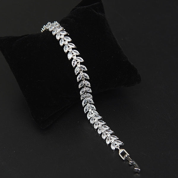 Silver Cut Zirconia Bracelet - RS ZEVARS