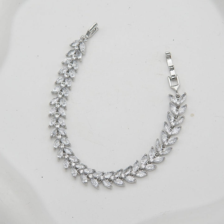 Silver Cut Zirconia Bracelet - RS ZEVARS