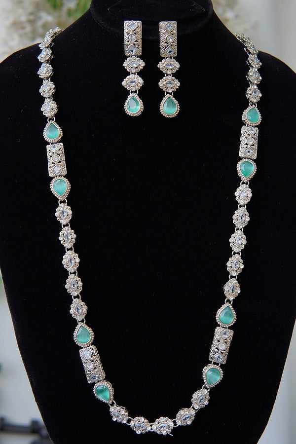 Silver Egyptian Chain Long Mala Set - RS ZEVARS