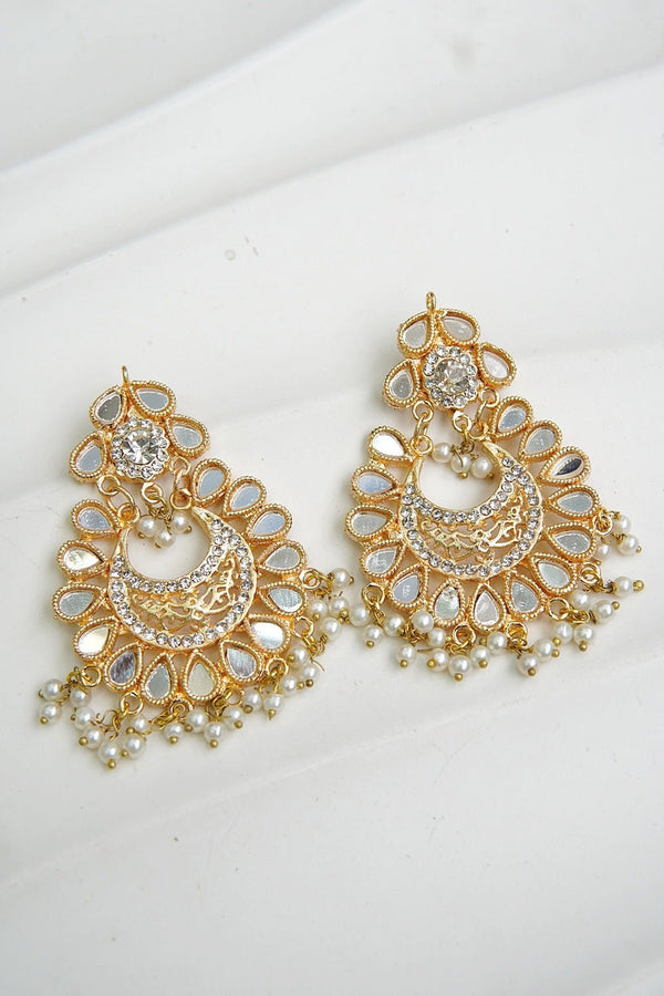 Small Manjus Chand Bali Earrings - RS ZEVARS