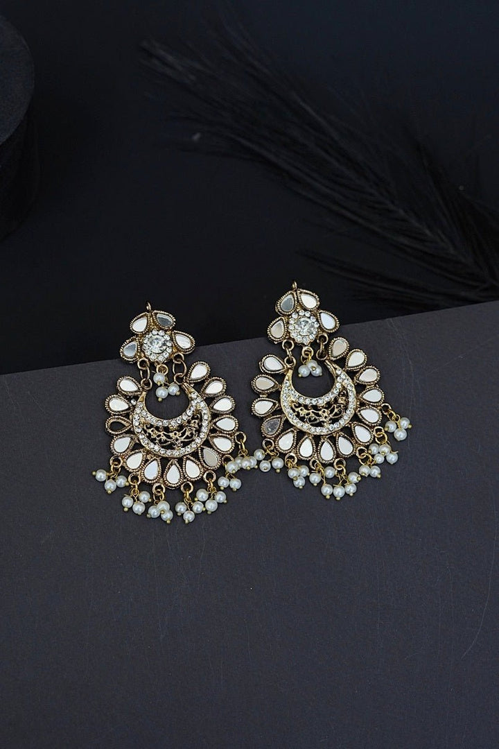 Small Manjus Chand Bali Earrings - RS ZEVARS