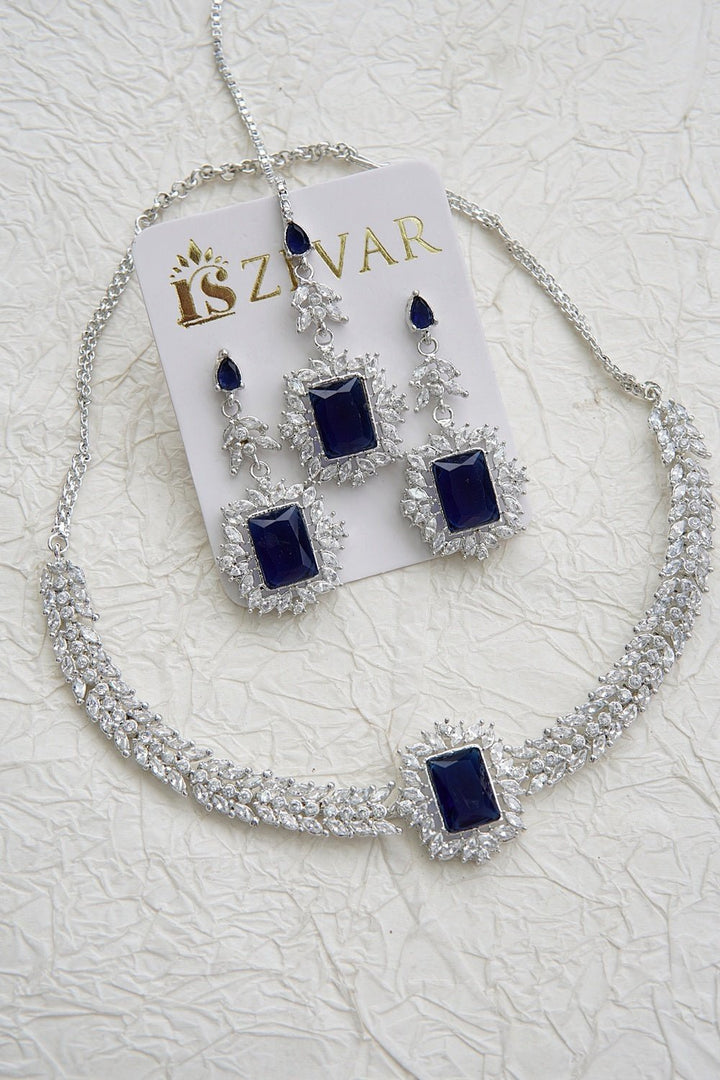 Sparkling 3D Zirconia Necklace Set - RS ZEVARS