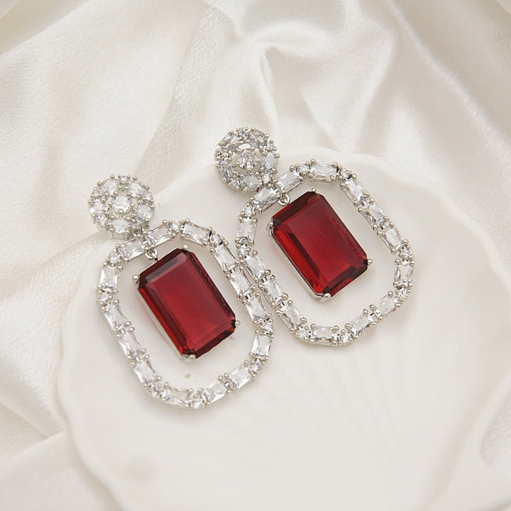 Squarey Diamonds Earring - RS ZEVARS