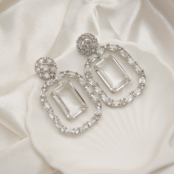 Squarey Diamonds Earring - RS ZEVARS