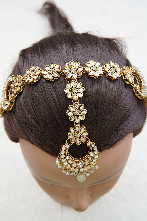 Stunning Kundan Maang Patti - RS ZEVARS