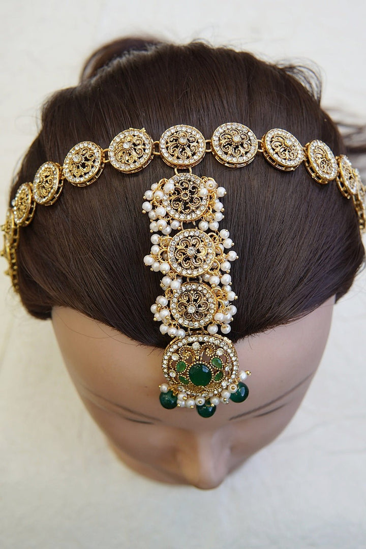 Timeless Pearl Embellished Matha Patti - RS ZEVARS