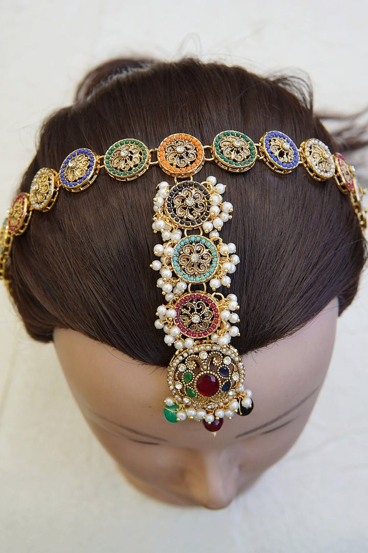 Timeless Pearl Embellished Matha Patti - RS ZEVARS