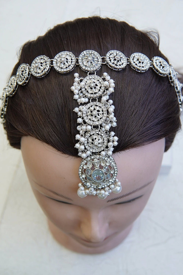 Timeless Pearl Embellished Matha Patti - RS ZEVARS