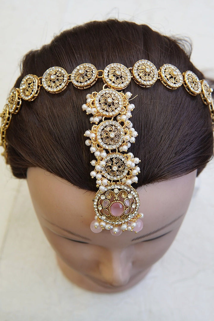 Timeless Pearl Embellished Matha Patti - RS ZEVARS