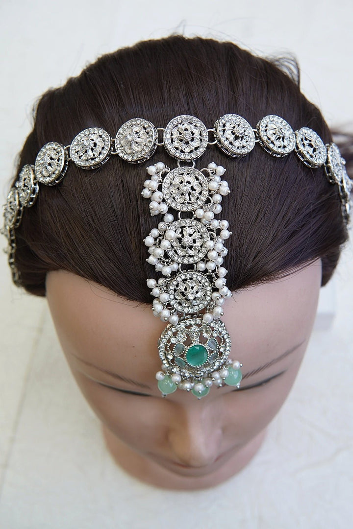 Timeless Pearl Embellished Matha Patti - RS ZEVARS