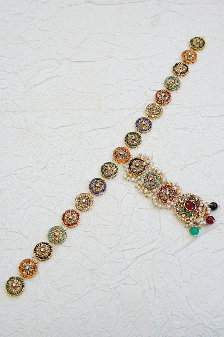 Timeless Pearl Embellished Matha Patti - RS ZEVARS