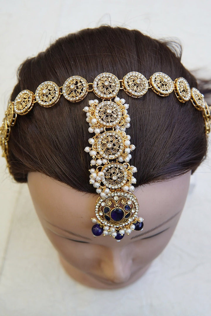 Timeless Pearl Embellished Matha Patti - RS ZEVARS