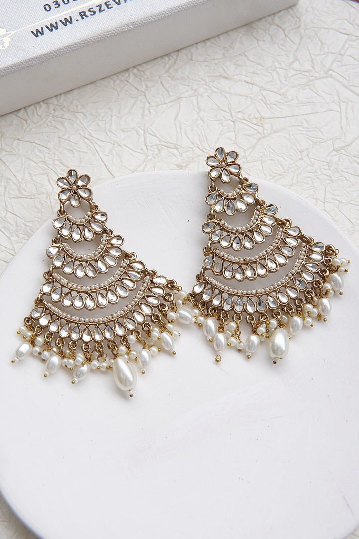 Traditional Madrasi Style Antique Earrings - RS ZEVARS