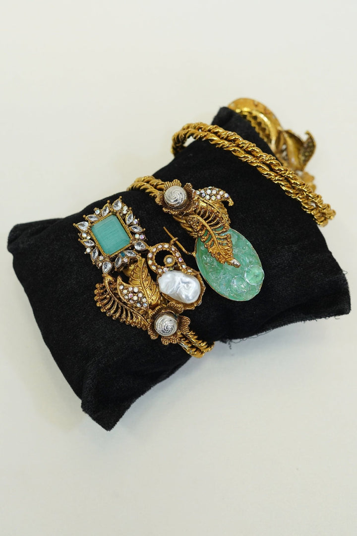 Turkish Antique Kara Bracelet Single Piece - RS ZEVARS