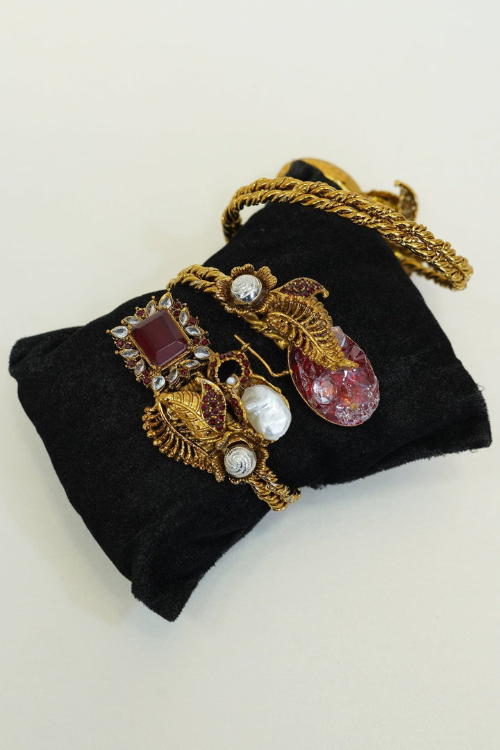 Turkish Antique Kara Bracelet Single Piece - RS ZEVARS