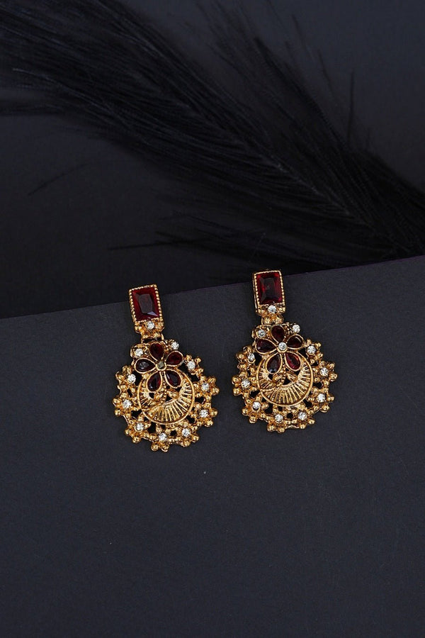 Turkish Copper Gold Earrings - RS ZEVARS