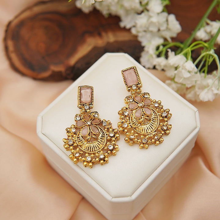 Turkish Copper Gold Earrings - RS ZEVARS