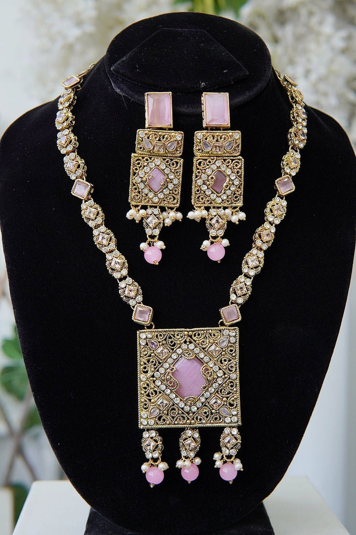 Turkish Gemstone Designer Mala Set - RS ZEVARS