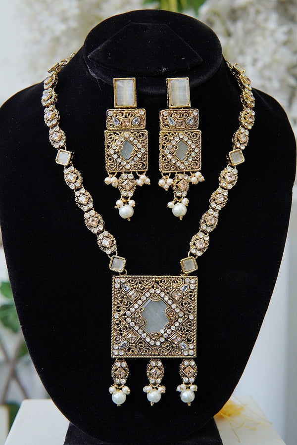 Turkish Gemstone Designer Mala Set - RS ZEVARS