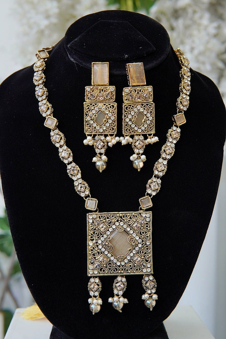 Turkish Gemstone Designer Mala Set - RS ZEVARS