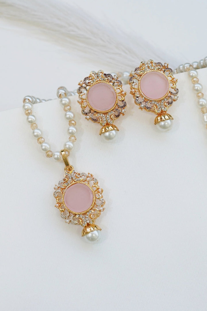 Turkish Gemstone Pendant Locket Set - RS ZEVARS