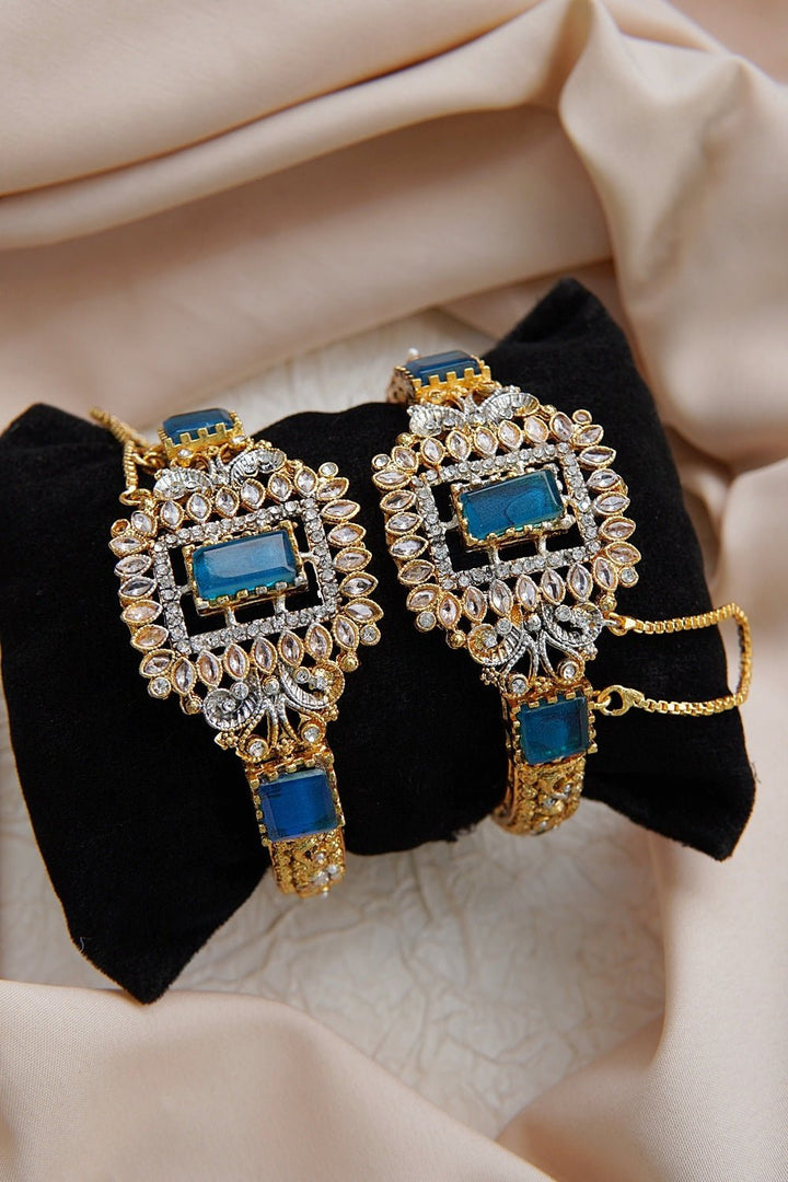 Turkish Gemstone & Zircons Karay Pair - RS ZEVARS