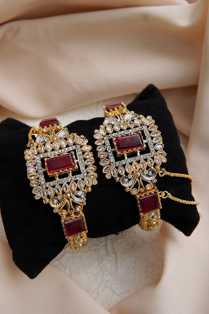 Turkish Gemstone & Zircons Karay Pair - RS ZEVARS