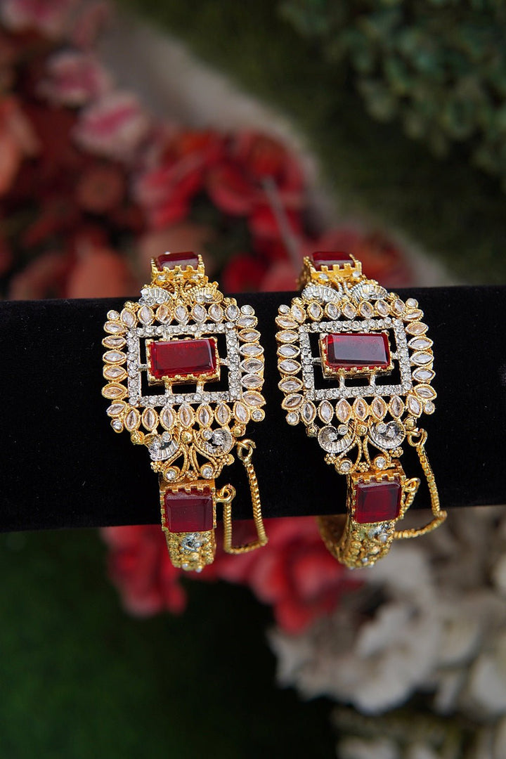 Turkish Gemstone & Zircons Karay Pair - RS ZEVARS
