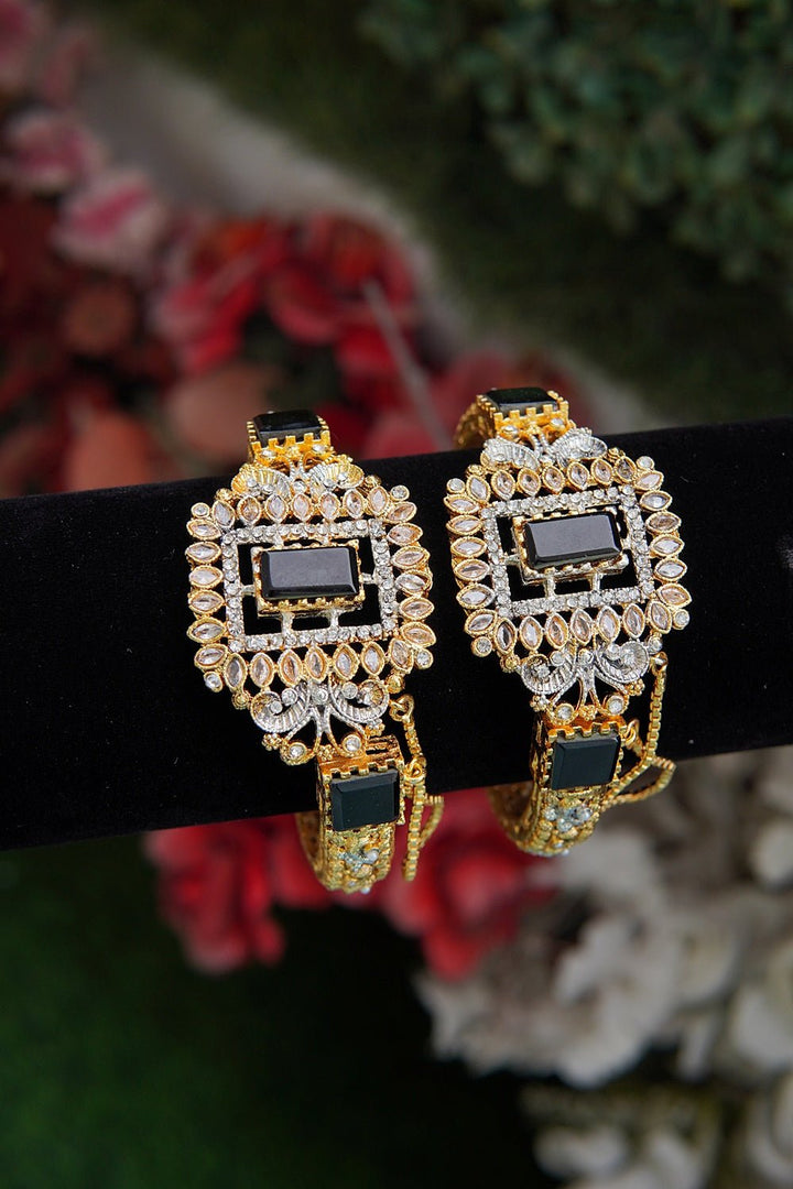 Turkish Gemstone & Zircons Karay Pair - RS ZEVARS