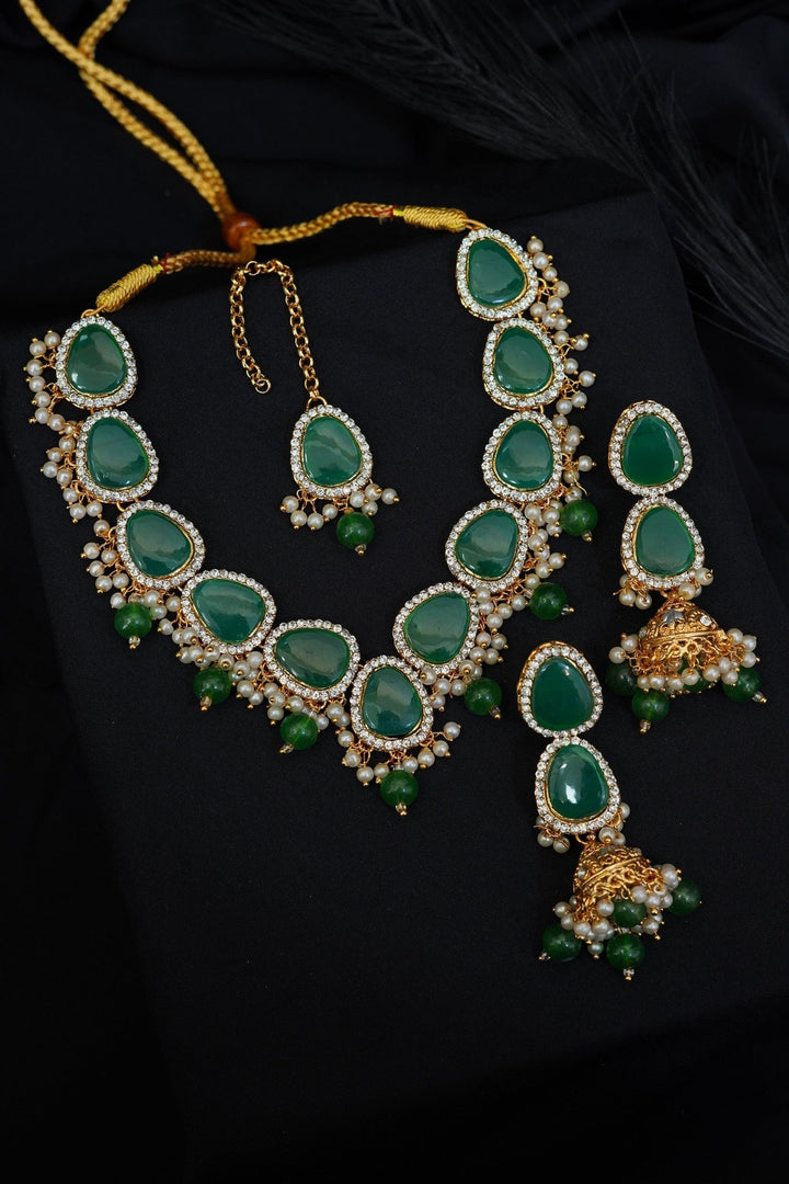 Turkish Gemstones Necklace Set - RS ZEVARS