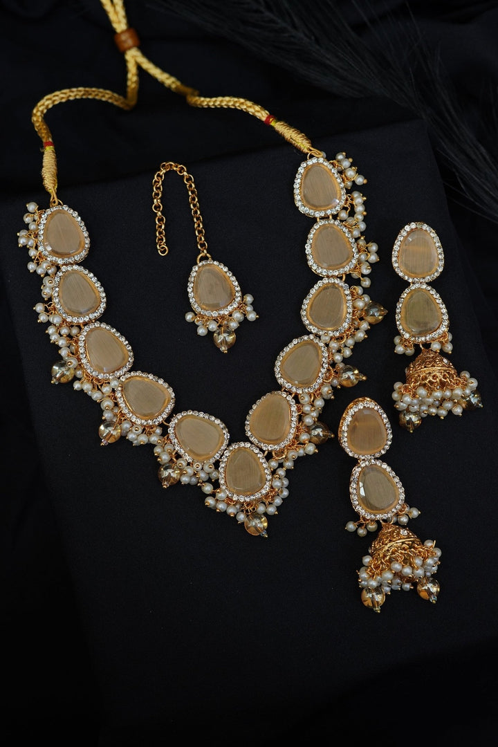 Turkish Gemstones Necklace Set - RS ZEVARS