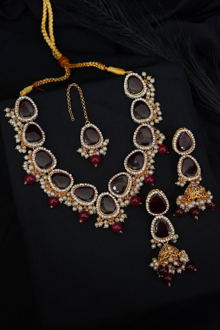 Turkish Gemstones Necklace Set - RS ZEVARS