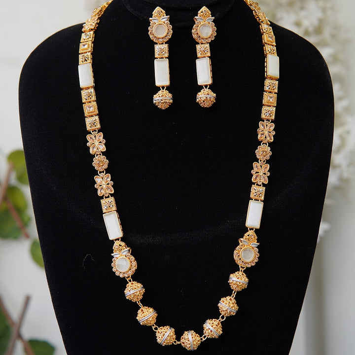 Turkish Gemstones Raj Mala Set - RS ZEVARS