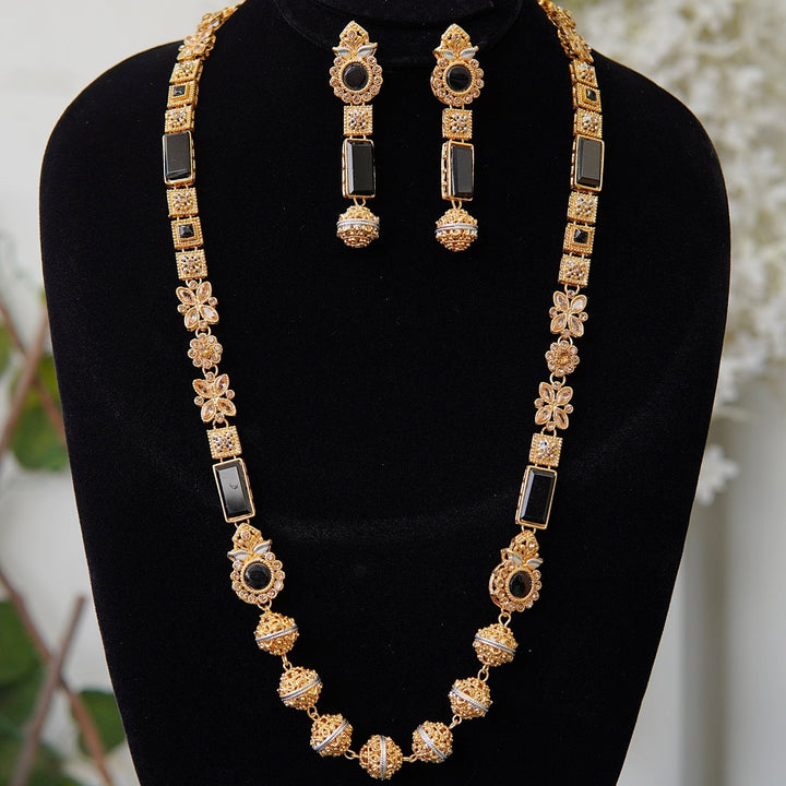 Turkish Gemstones Raj Mala Set - RS ZEVARS